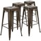 Flash Furniture 30" High Metal Indoor Stackable Bar Stool, Gun Metal Gray, PK4 4-ET-31320-30-GN-R-GG - alternate 3